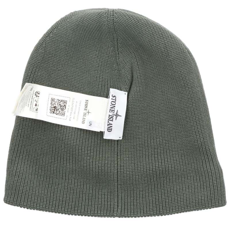 STONEISLAND Logo Patch Cotton Knit Beanie Size ONE SIZE