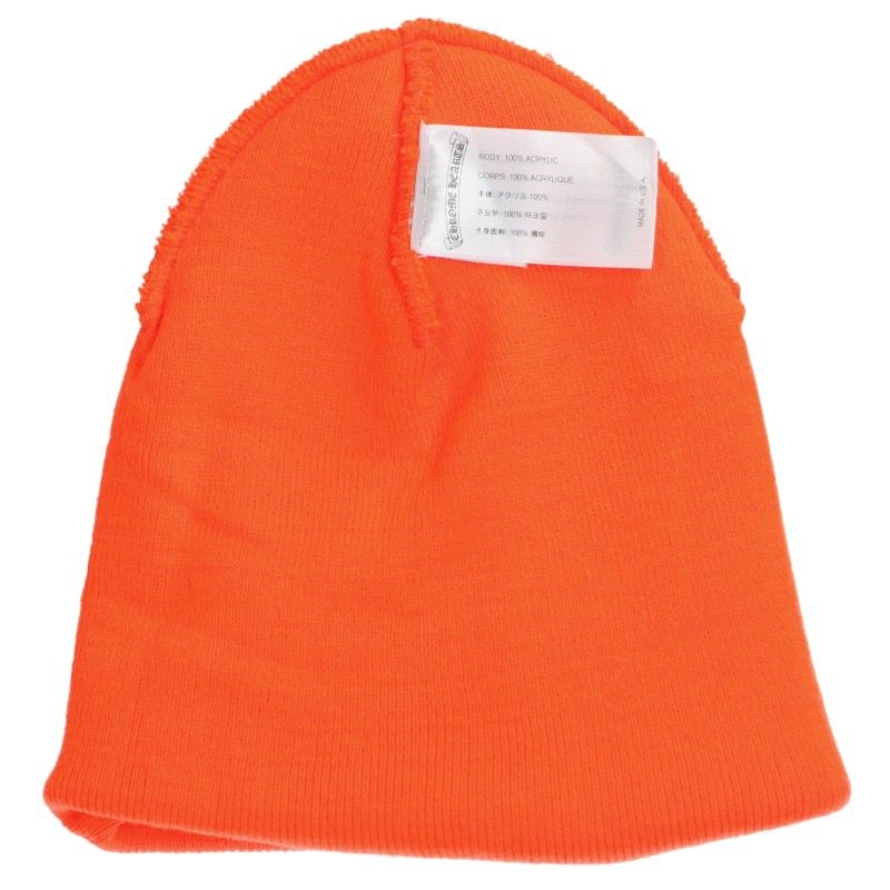 Chrome Hearts Orange Wool Logo Beanie Size ONE