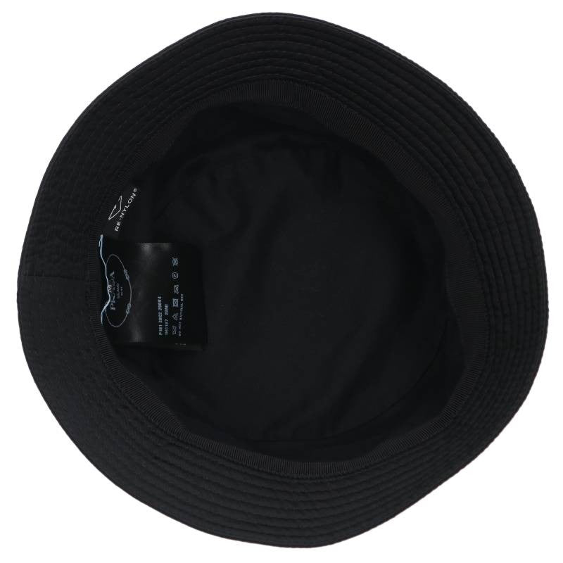 PRADA 1HC137 Triangle Logo Re-Nylon Bucket Hat Size ONE SIZE
