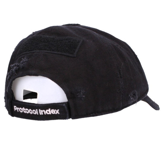 Protocol Index SEXURITY Distressed Cotton Logo Cap Size ONE