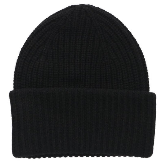 CELINE Triomphe Cashmere Knit Beanie Black Size ONE SIZE