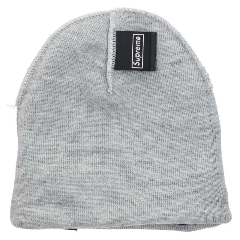 SUPREME x New Era 25AW Box Beanie Gray/Navy Size ONE SIZE