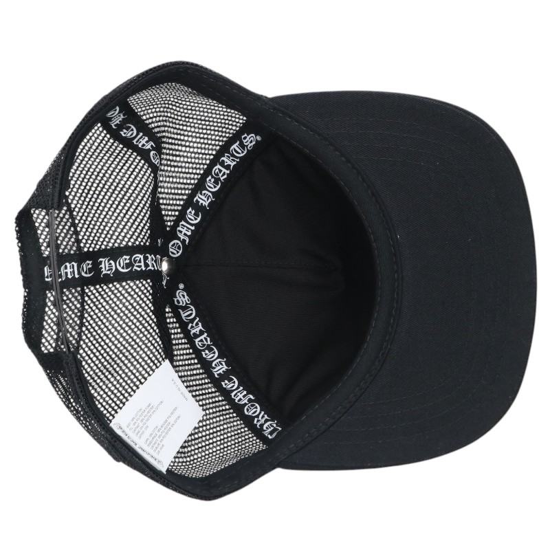 Chrome Hearts Leather 3 Cross Patch Trucker Cap Size ONE
