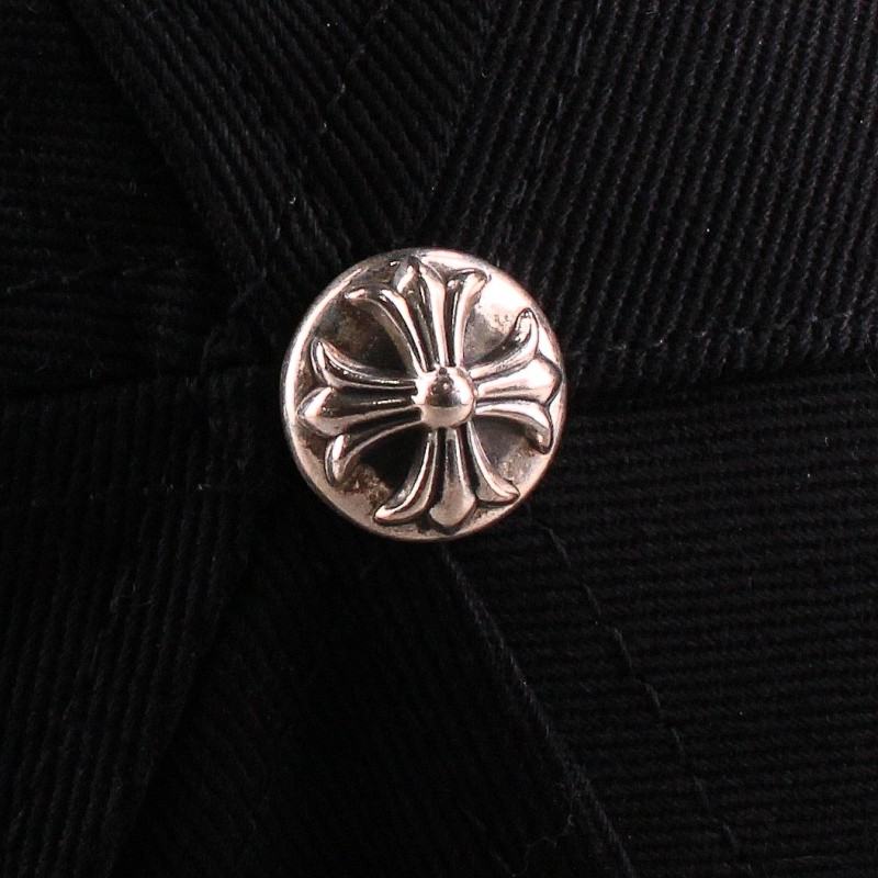 Chrome Hearts Black Silver Denim Trucker Cap Size ONE