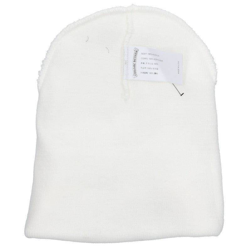 Chrome Hearts White Acrylic Embroidered Beanie Size ONE SIZE