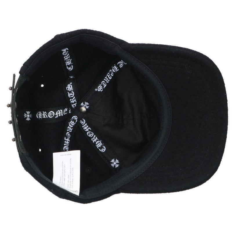 Chrome Hearts CH Leather Patch Wool Cap Size ONE SIZE