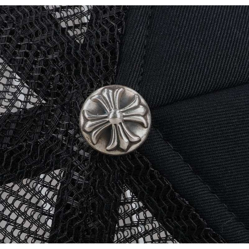 Chrome Hearts CH Patch Cross Ball Mesh Trucker Cap Size ONE