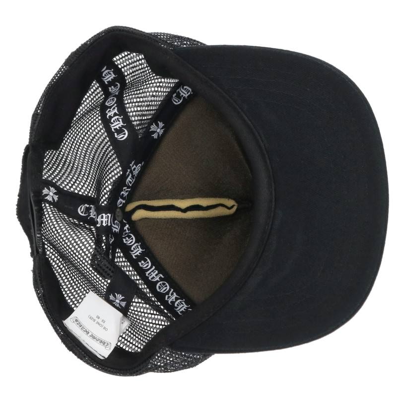 Chrome Hearts TRUCKER CAP CH Patch Hat Black/Silver Size OS