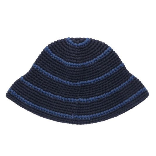 OUR LEGACY 24SS TOM TOM HAT Cotton Border Hat Navy Knit Size S