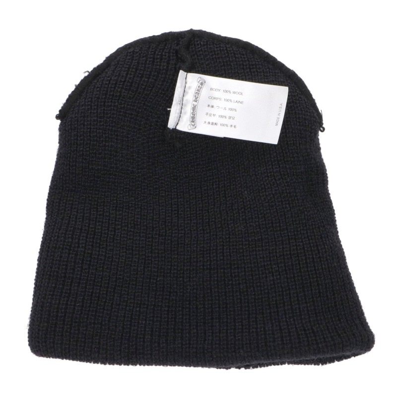 Chrome Hearts Wool CH Plus Stitch Watch Cap Black Size ONE