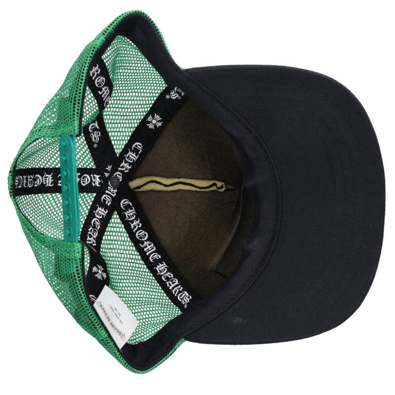 Chrome Hearts Black/Green CH Patch Trucker Hat Size ONE