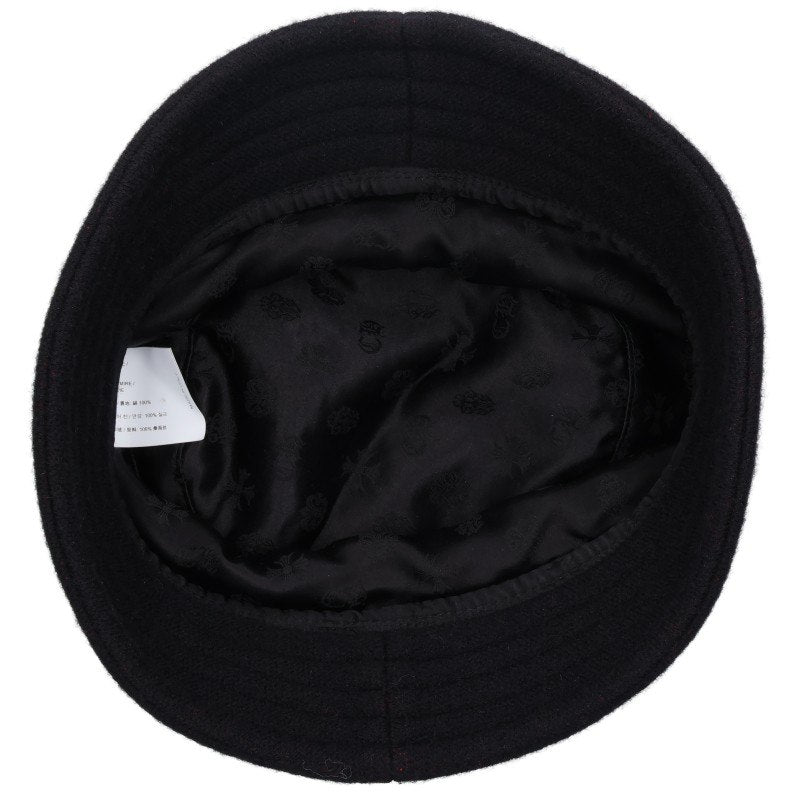 Chrome Hearts CH Logo Cashmere Knit Bucket Hat Size M