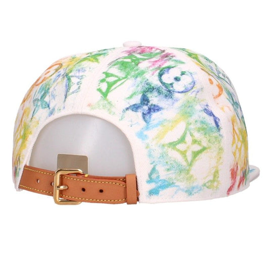 LOUISVUITTON Monogram Casquette Pastel Cap White Size 60