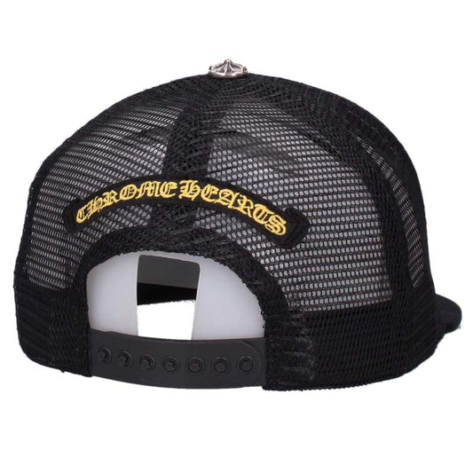 Chrome Hearts CH Plus Patch Mesh Trucker Cap Black Size ONE