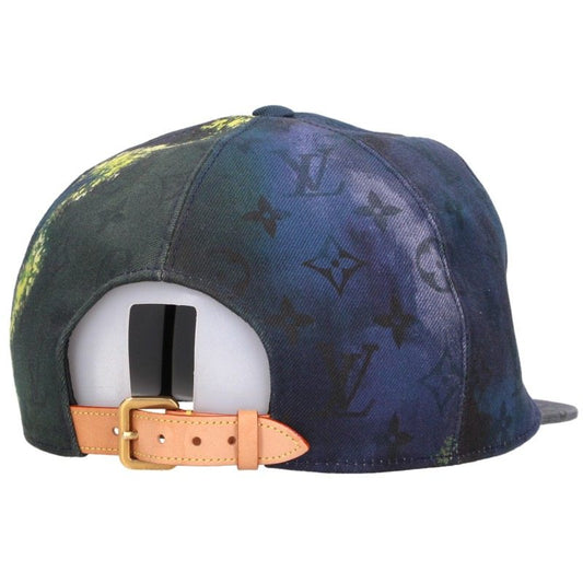LOUISVUITTON Monogram Tie-Dye Cap Navy Green Size 58