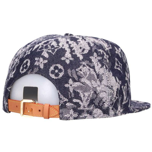 LOUISVUITTON Monogram Tapestry Baseball Cap Indigo Size 58