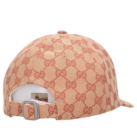 GUCCI MLB LA Embroidery All-Over Pattern Cap Beige