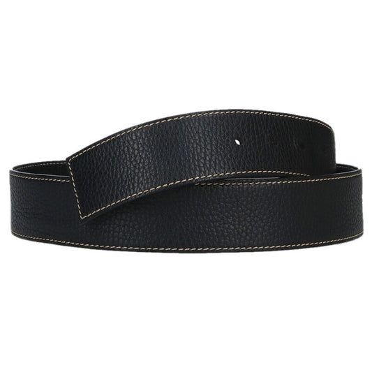 LOEWE Black/Silver Leather Belt Size ONE SIZE
