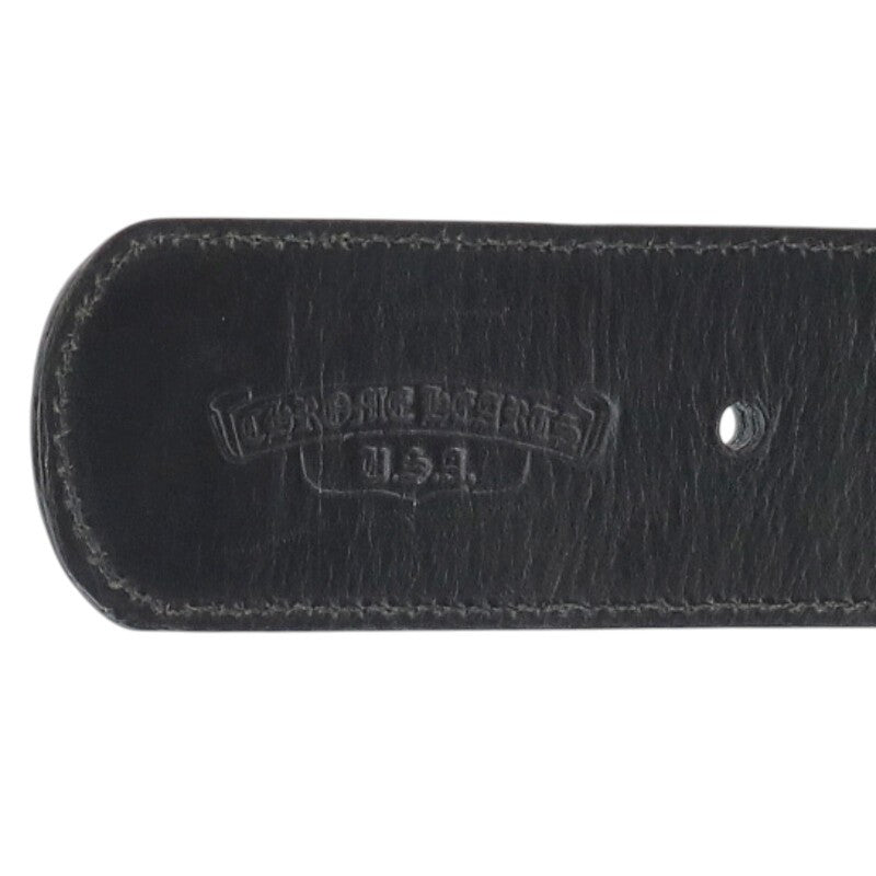 Chrome Hearts DBL Grommet Leather Belt Black Size ONE Multi