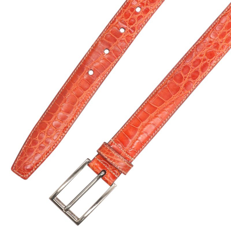 Prada Leather Belt Red Size 80