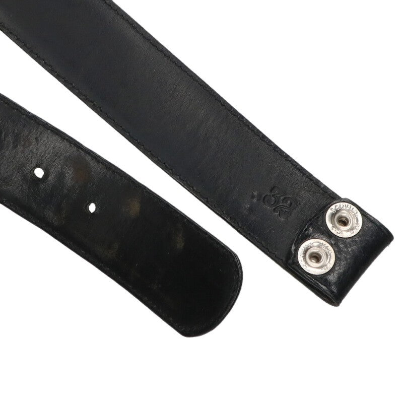 Chrome Hearts 1.5" Scroll Label Rivets Leather