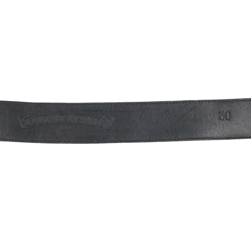 Chrome Hearts 1.5" Scroll Label Rivets Leather