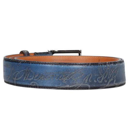 Berluti Calligraphy Leather Belt Multi Size 105
