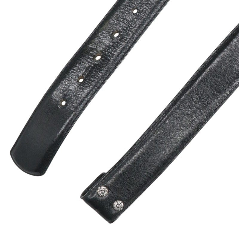 Chrome Hearts 1.5inch Scroll Belt Black/Silver Size 32
