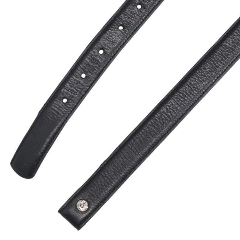 Chrome Hearts Scroll Label Rivets Leather Belt Multi Size 32