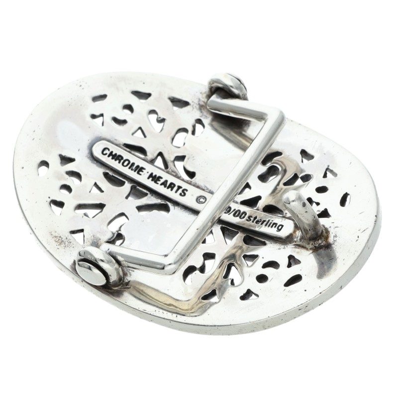 Chrome Hearts Sterling Silver Classic Oval Cross Buckle