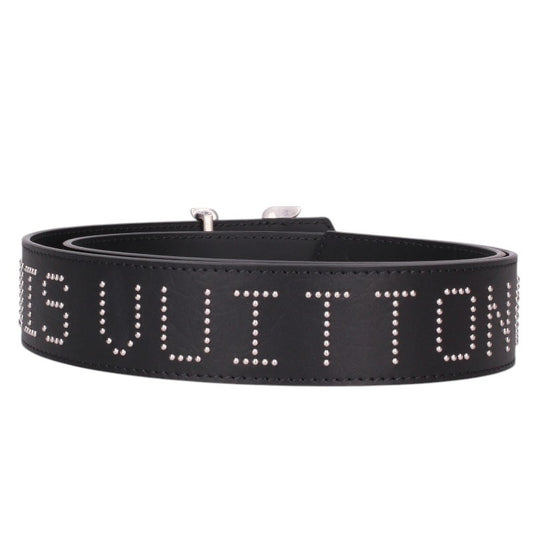 LOUISVUITTON LV Dimension Rockabilly Studs Belt B/S Size 90