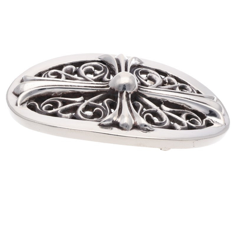 Chrome Hearts Sterling Silver Large Oval Cross Buckle
