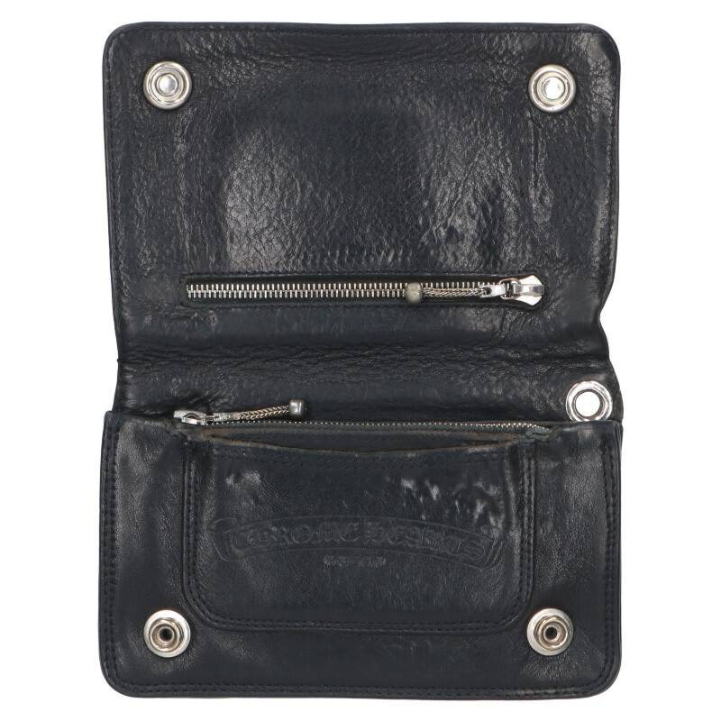Chrome Hearts 2ZIP Cross Ball Button Leather Size ONE SIZE