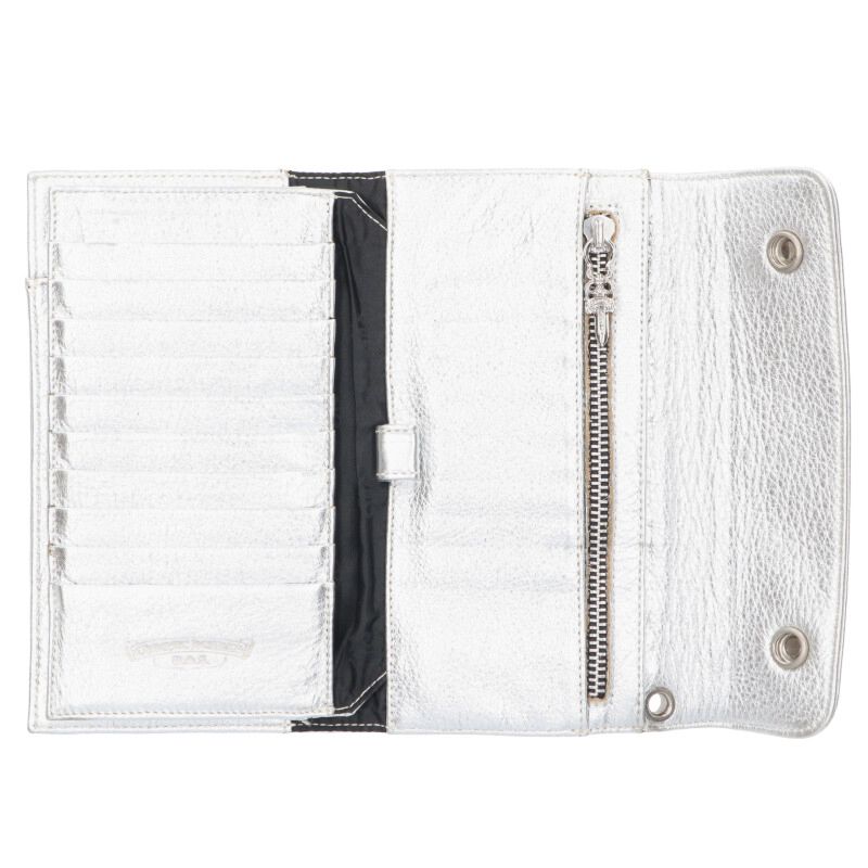 Chrome Hearts WAVE CROSS BALL Leather Wallet Size ONE SIZE