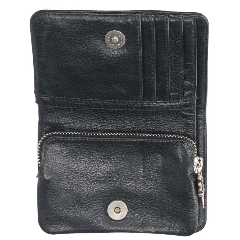 Chrome Hearts JOEY Leather Wallet Black/Silver Size ONE SIZE