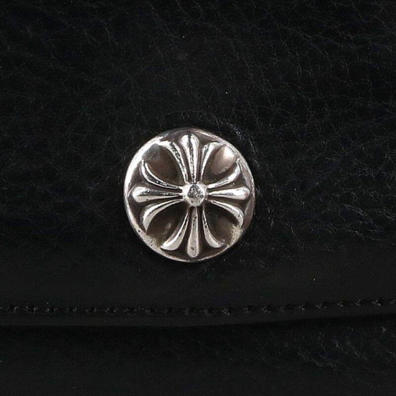 Chrome Hearts JUDY Cross Button Leather Wallet Size ONE SIZE