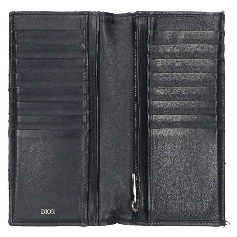 DIOR Oblique Jacquard Bi-Fold Long Wallet Size ONE SIZE