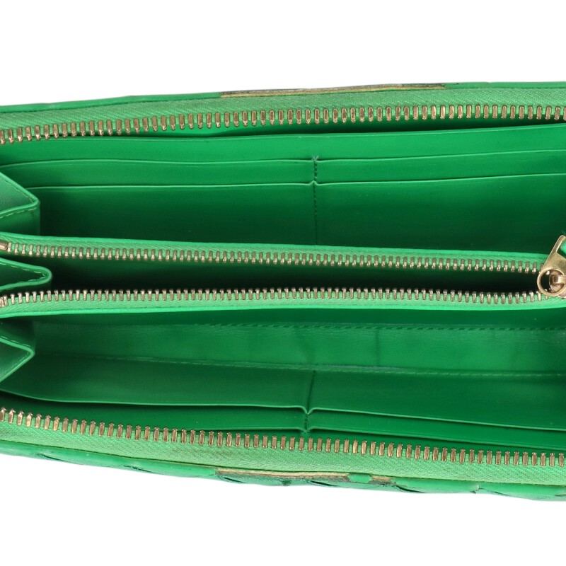 Bottega Veneta Leather Wallet Green