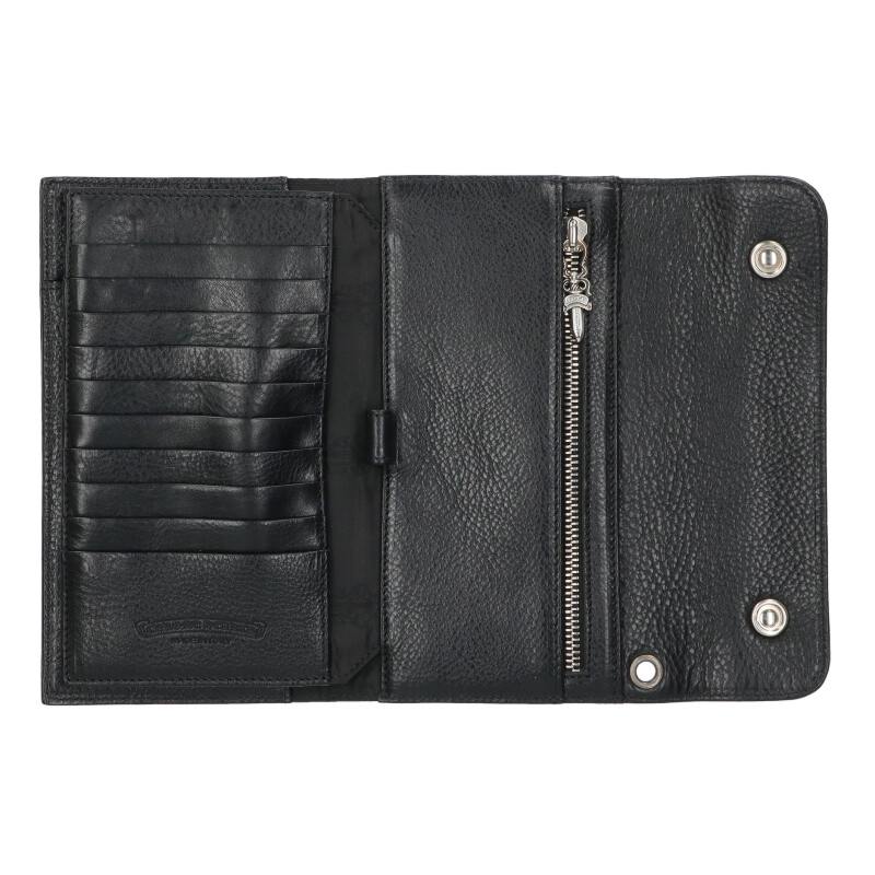 Chrome Hearts WAVE Cross Ball Wallet Black Size ONE Multi