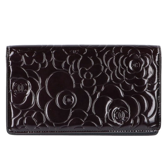 CHANEL Camellia Coco Mark Patent Leather Size ONE SIZE