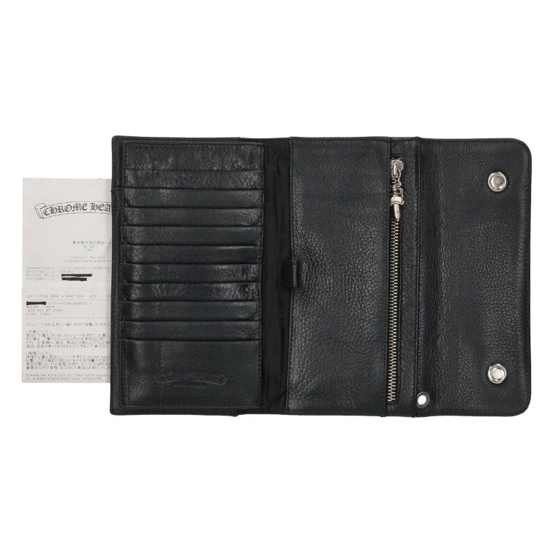 Chrome Hearts WAVE Cross Ball Wallet Black Size ONE SIZE