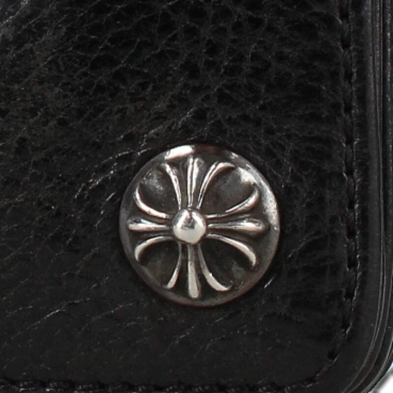 Chrome Hearts 2ZIP STRAP Cross Ball Leather Size ONE SIZE