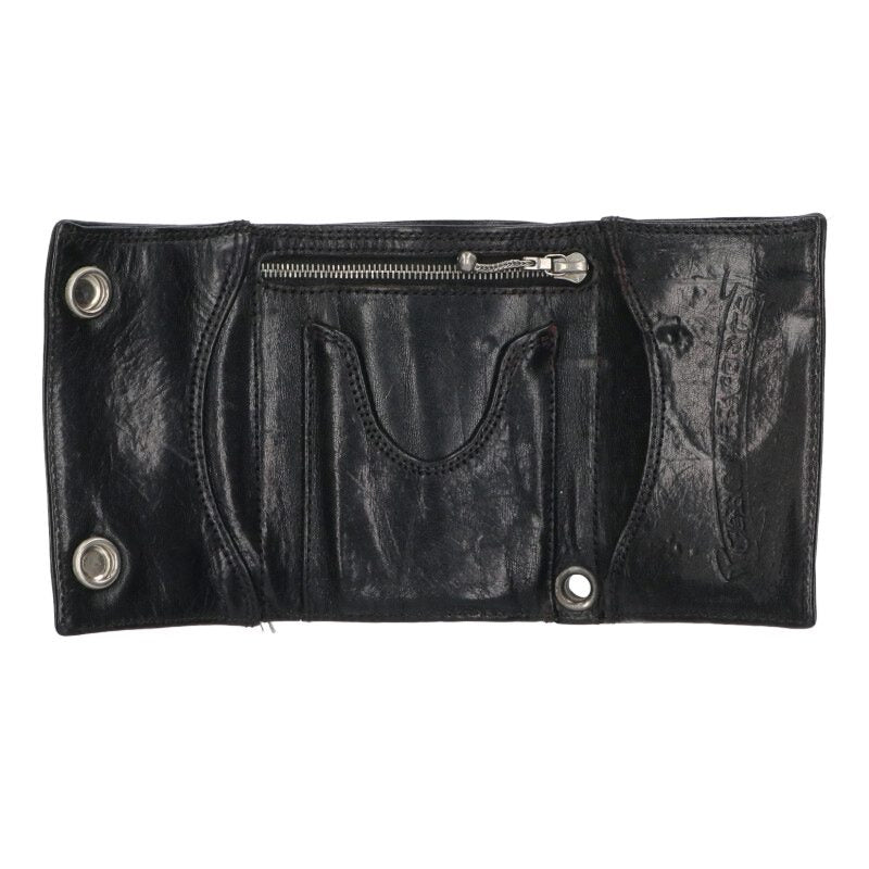 Chrome Hearts 3FOLD Cross Patch Button Wallet Size ONE SIZE