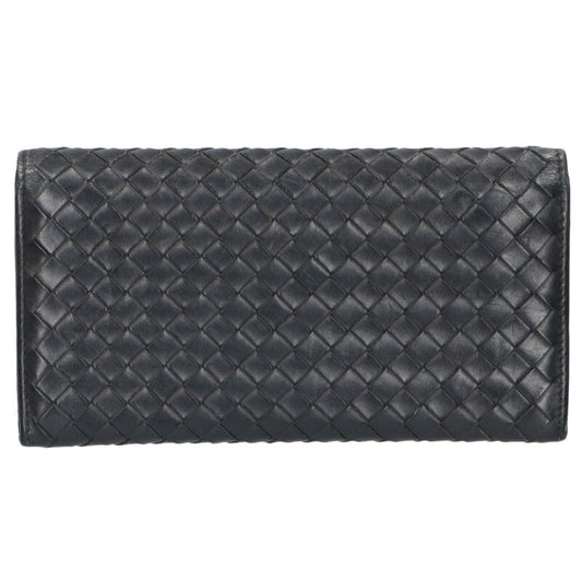 BOTTEGA VENETA Intrecciato Leather Long Wallet Size ONE SIZE