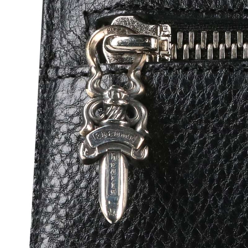 Chrome Hearts WAVE Cross Ball Leather Wallet Size ONE SIZE