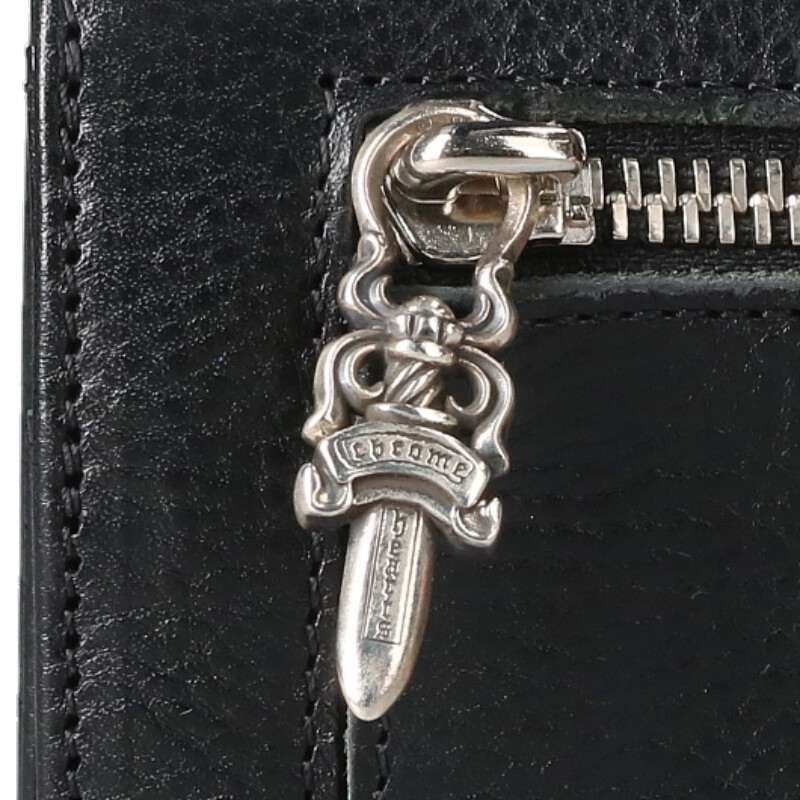 Chrome Hearts WAVE Cross Ball Button Leather Size ONE SIZE