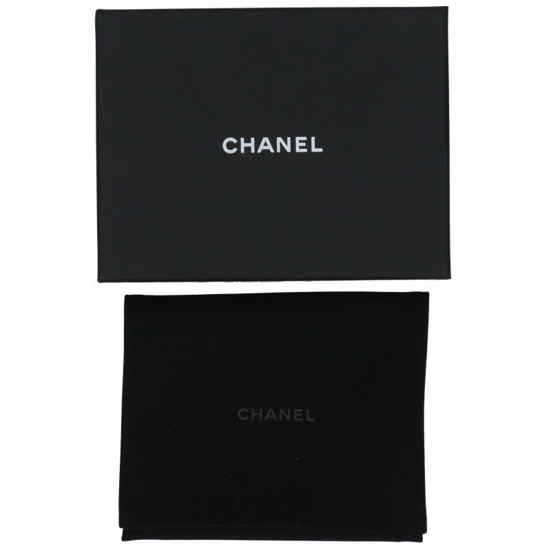 CHANEL CC Mark Matelasse Compact Black Gold Wallet Size ONE SIZE