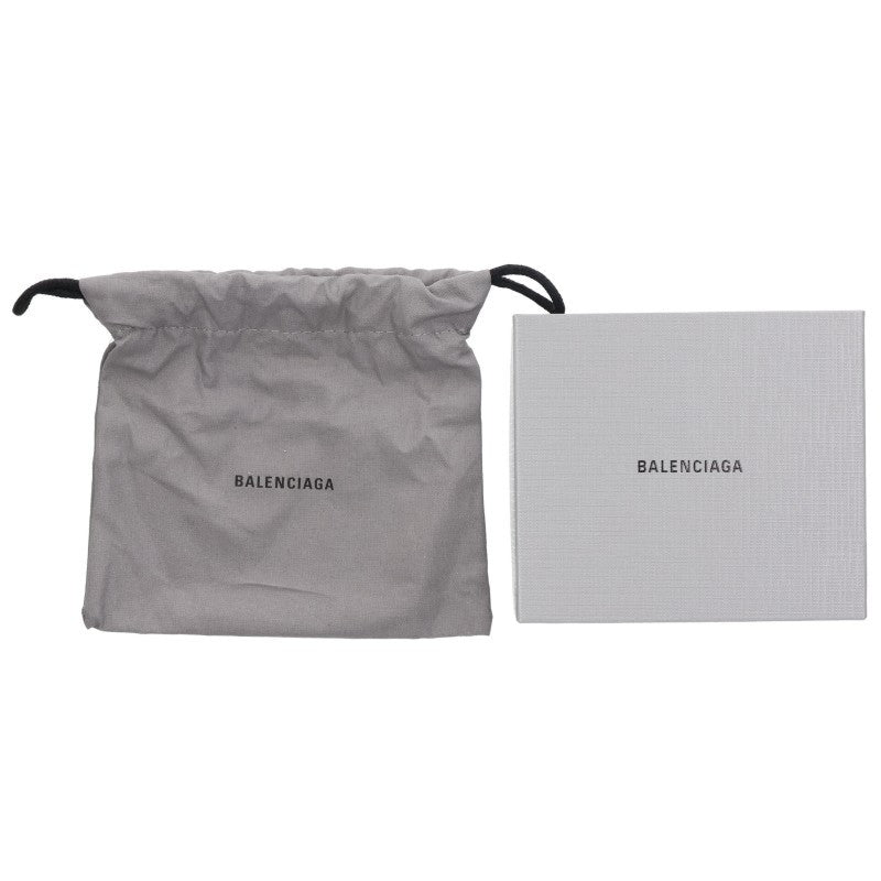 BALENCIAGA Logo Bi-fold Wallet Gray Size ONE SIZE