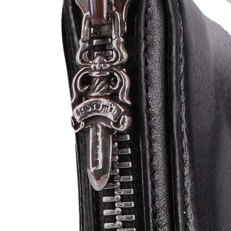 Chrome Hearts REC F ZIP Round Leather Wallet Size ONE SIZE