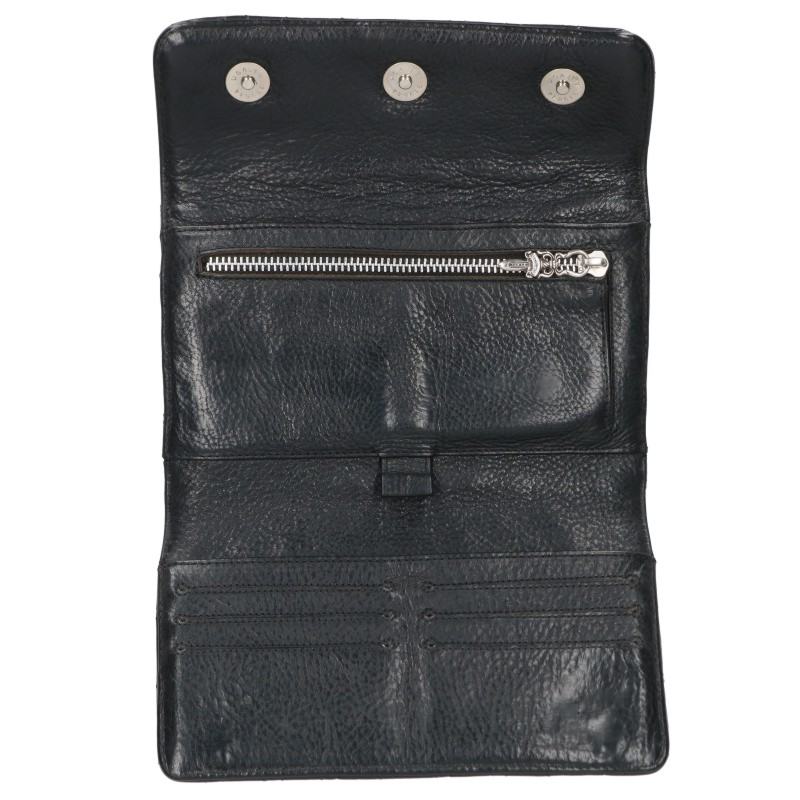 Chrome Hearts #4 WAVE Quilted Leather Wallet Size ONE SIZE